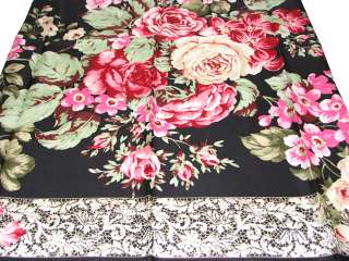 Kenzo Silk Scarf / Floral 34x 34 (Black)  