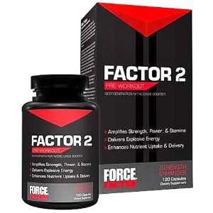  Force Factor   Factor 2 Pre Workout Nitric Oxide Booster 