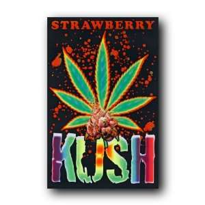  Strawberry Kush Blacklight Poster Weed Marijuana 1908 