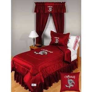  Cincinnati Bearcats Queen Size Locker Room Bedroom Set 