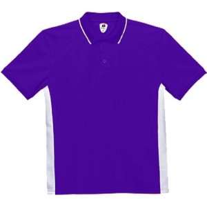   Colorblock Polo Shirts PURPLE/WHITE A2XL