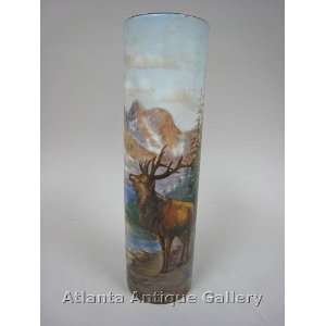  Bavarian Stag Vase Handpainted