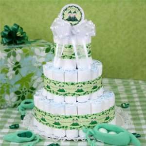  Diaper Cake   3 Tier Twins Peas in the Pod Baby