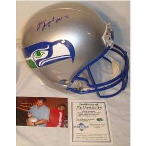  Steve Largent Autographed Helmet   Full Size Sports 
