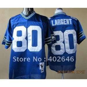  seattle seahawks #80 steve largent m&n blue jersey sports 
