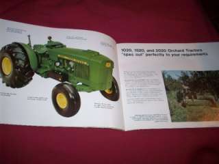 1969 John Deere 820 1020 1520 2020 Tractor Brochure Nice 40 Pages 