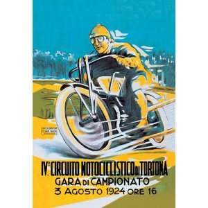   4th Motorcycle Circuit of Tortona 16X24 Canvas Giclee