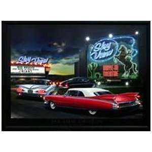   Drive In Movie LED Lighted 19x25 Picture TS LED094