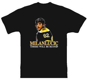 Milan Lucic There Will Be Blood Hockey Boston T Shirt  