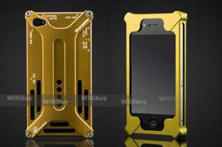 iFrog High Tech Aluminum/Aluminium Bumper Case for Apple iPhone 4 
