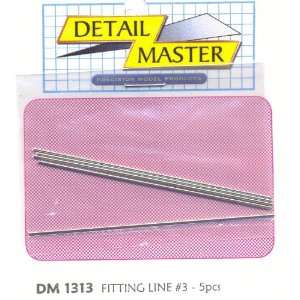  Fitting Line #3 .035 (5pc) Detail Master Toys & Games