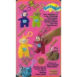   of 6 1999 Burger King Teletubbies Backpack Clips NEW 