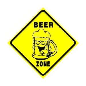  BEER ZONE alcohol bar novelty NEW joke sign