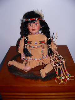 American Princess Porcelain Indian Doll by Heritage Signature 