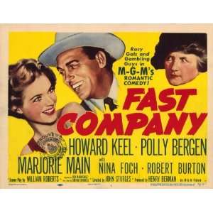  Fast Company   Movie Poster   11 x 17