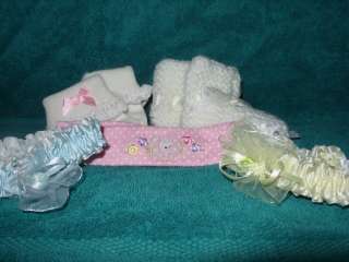 BABY BOOTIES AND HEAD BANDS  