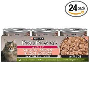 Purina Pro Plan Adult Cat Food, Salmon, Shrimp and Rice Entrée, 3 