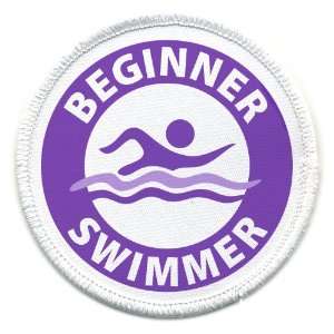   BEGINNER SWIMMER Pool Safety Alert 3 inch Sew on Patch Everything