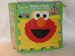 Large Sesame Street Make A Face Foam Puzzle Floor Mat  