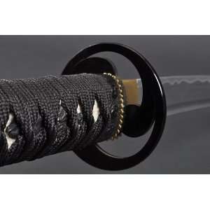 Fully Handmade Tomoe Crest Aluminium Japanese Katana Training Sword 