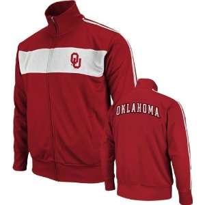  Oklahoma Sooners Cardinal Elite Track Jacket Sports 