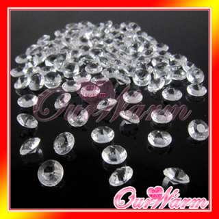 500 Diamond Confetti 10.0mm Wedding Table Decor Colors  