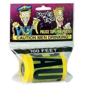 Party Tape   CAUTION MEN DRINKING Case Pack 12 