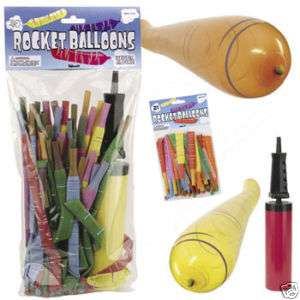 Rocket Balloon Set with Pump & Refill Balloons Pack  