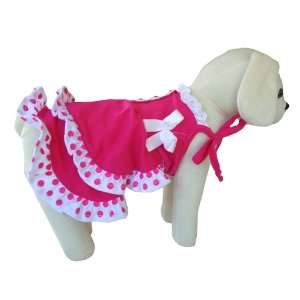  UP Collection Fashionable Summer Dress for Dogs, Fuchsia 