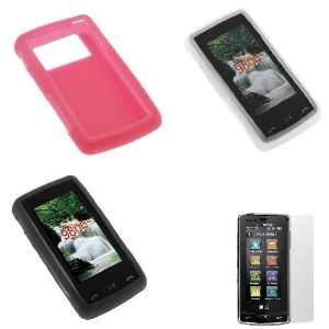  3 Pack of Durable Soft Silicone Skin Cover Cases ( Black 