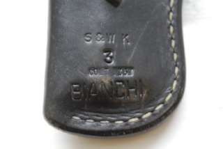 vintage BIANCHI holster S&W K 3 colt .357 revolver snub nose leather 