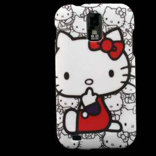 Case+Screen Protector for Samsung Galaxy S II T Mobile Hello Kitty 