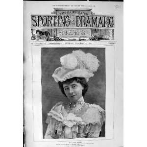 1900 Antique Portrait Miss Annie Hughes Lady Palmyra Fenton Criterion 