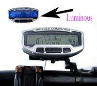 Bicycle Bike Cycle Computer Odometer Speedometer Light  