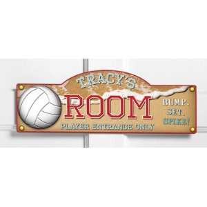  Personalized Volleyball Room Sign