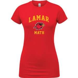  Lamar Cardinals Red Womens Math Arch T Shirt