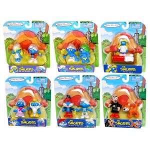   Smurfs 6 Pack Figure Set   Includes 11 Figures Gargamel Toys