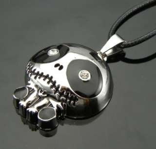 TF701 BABY NIGHTMARE Crystal RS Stainless Steel Pendant Necklace Punk 
