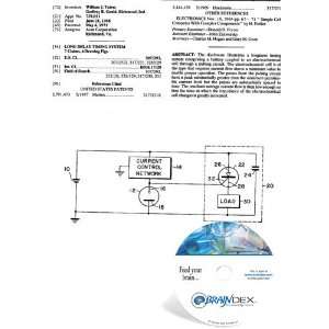    NEW Patent CD for LONG DELAY TIMING SYSTEM 