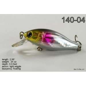   /Pink/Gold Crankbait Fishing Lure for Bass & Trout