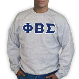  Phi Beta Sigma Lettered Crewneck Sweatshirt Sports 
