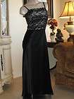    Black Silk Nightgown   Medium   Fabulous Lace Top Bias Gown