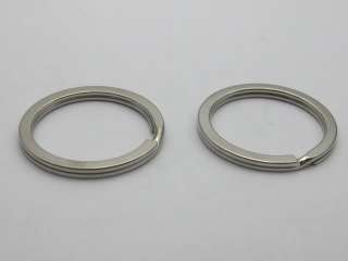 20 Silver Tone Split Rings Key Rings Round 30X2mm  
