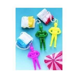    Parachutist Toy   4 inches (Pre Tied) (12/PKG) Toys & Games