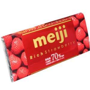 Meiji Rich Strawberry Chocolate Bar 1.41 oz  Grocery 