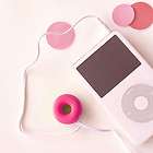 Music & Donut Earphone winder Cable Cord Wrap Manager   Cherry