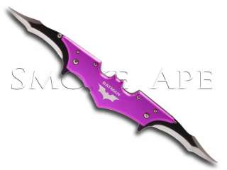   Batman Knife   Dual Blade   Purple color ( Batarang Design )  