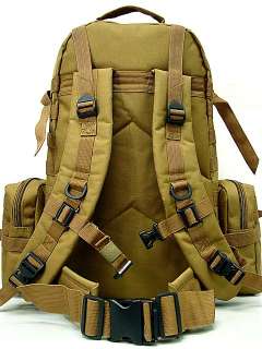 SWAT Tactical Molle Assault Backpack Bag Coyote Brown  