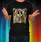 New Manowar King Of Rock Band Music Gold Logo Men Black T Shirt Tee