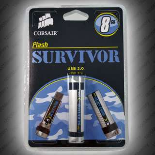 CORSAIR Flash Survivor 8GB Rugged USB Thumb Drive NEW  